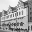 The hotel on campus: Photo taken in 1902. The building originally accommodated a public bath house with a cathedral like pool hall.